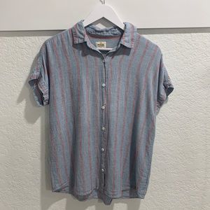 Marine Layer Striped Button Up